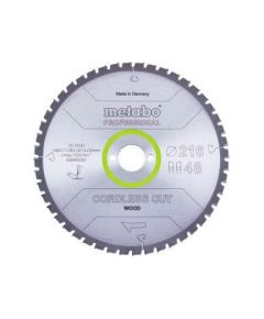 Griešanas disks kokam Metabo 628445000; 216x30 mm; Z48 Zāģripas