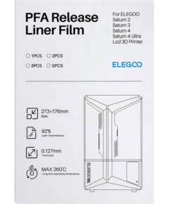 PFA film for ELEGOO Saturn 4 / Saturn 4 Ultra (5 pieces) 3D Printeri un lāzergravētāji