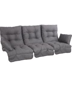Cushion swings ROMA 108x56xH10cm, dark grey, 3pc Новинки Для дома и сада 