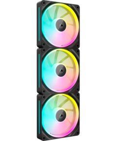 Corsair iCUE LINK LX120 RGB, case fan (black, 3-pack) Korpusu dzesēšana