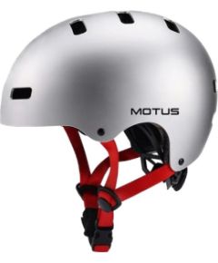 Kask dziecięcy Motus MOTHAM30S rozmiar M, srebrny Велосипедные шлемы