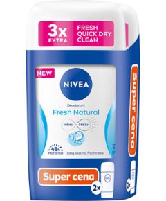 Nivea Fresh Natural Deodorant Duo - Sada tuhých deodorantů 50ml Косметика для тела
