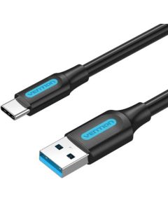 CABLE USB3.0 TO USB-C MALE/2M BLACK COZBH VENTION Data USB kabeļi