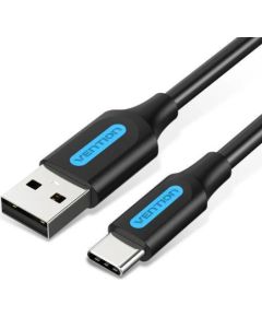 CABLE USB2.0 TO USB-C/1.5M BLACK COKBG VENTION Data USB kabeļi