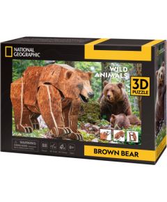Cubic Fun CUBICFUN NATIONAL GEOGRAPHIC 3D пазл «Бурый медведь» Пазлы