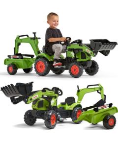 Falk FALK Traktor z Przyczepą CLAAS Arion Backhoe ŁYŻKA + Ładowarka Новости - Детские товары