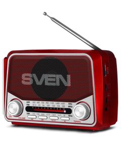 Skaļrunis Sven SRP-150 FM,AM,SW Radio Bluetooth Red Bezvadu skaļruņi