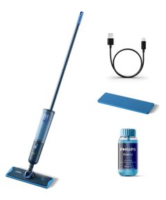 Philips Washing broom XV3101/01 OneUp 3000 series Cordless operating 3.6 V Washing function Operating time (max) 50 min Blue Пылесосы