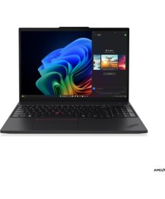 Lenovo ThinkPad T16 G4 AMD Black 16 " IPS WUXGA 1920 x 1200 pixels Anti-glare AMD Ryzen AI 7 PRO 350 32 GB SO-DIMM DDR5 Solid-state drive capacity 1000 GB AMD Radeon 860M Graphics Windows 11 Pro 802.11be Bluetooth version 5.4 LTE Upgradable Keyboard langu Ноутбуки