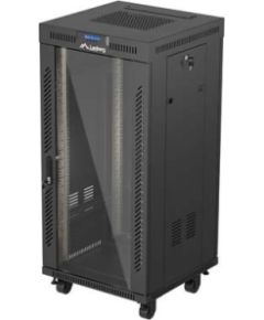 Lanberg FF01-6624-12BL rack cabinet 24U Freestanding rack Black Serveru komponentes