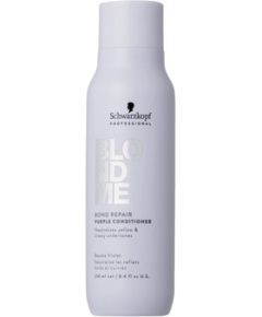 Schwarzkopf BlondMe Bond Repair Purple Conditioner - Tónovací kondicionér pro neutralizaci žlutých tónů 250ml Matu kopšana