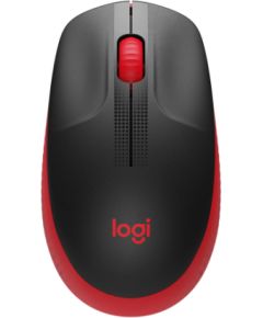 Logitech M190 Full-Size Wireless Mouse, RF Wireless, 1000 DPI, Red (SPEC) Jaunumi - Datori