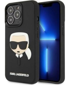 Karl Lagerfeld KLHCP14LKH3DBK Aizmugurējais Apvalks Priekš Apple iPhone 14 Pro Neoriģinālie Maciņi