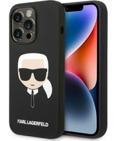Karl Lagerfeld KLHCP14XSLKHBK Aizmugurējais Apvalks Priekš Apple iPhone 14 Pro Max Neoriģinālie Maciņi