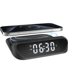 Pulkstenis un lādētājs SBS Wireless Charge Qi 15W Black Telefonu lādētāji 220v