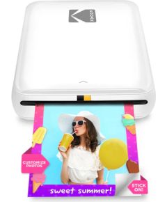 Kodak STEP Instant Mobile Photo printer Colour ZINK 2x3'' 1 ppm, Bluetooth, White Jaunumi - Birojam