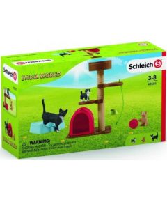 Figurka Schleich Kotki z akcesoriami do zabawy Фигурки и герои