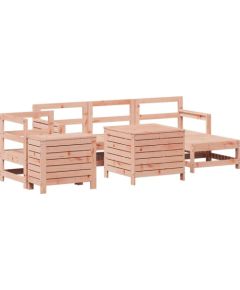 Ambiance 7-cz. zestaw wypoczynkowy do ogrodu, lite drewno daglezjowe Dārza mēbeļu komplekti