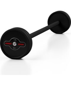 Gumijots svara stienis ar fiksētu svaru 1 gab. 15 kg - Marbo Sport Hanteles  un  komplekti 