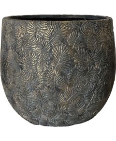 Puķu pods SUNNY CEDAR D43xH41cm tumši pelēks/zeltīts Jaunumi, mēbeles, māja