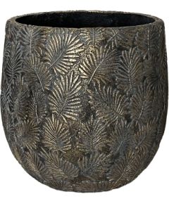 Puķu pods SUNNY CEDAR D34xH33cm tumši pelēks/zeltīts Jaunumi, mēbeles, māja