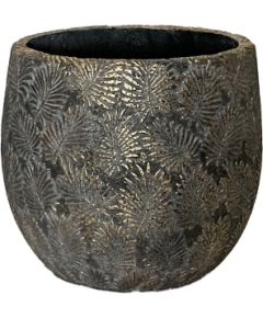 Puķu pods SUNNY CEDAR D26xH25.5cm tumši pelēks/zeltīts Jaunumi, mēbeles, māja