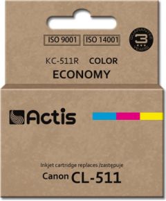 Actis KC-511R Ink (replacement for Canon CL-511; Standard; 12 ml; color: cyan, magenta, yellow) Tintes printeru izejmateriāli