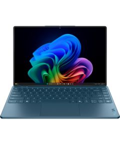 Lenovo Yoga Slim 9 14ILL10 Intel Core Ultra 7 258V Laptop 35.6 cm (14") Touchscreen WQUXGA 32 GB LPDDR5x-SDRAM 1 TB SSD Wi-Fi 7 (802.11be) Windows 11 Home Teal Portatīvie datori