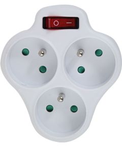Esperanza ELK304W Electrical Splitter 3 sockets switch White Зарядные устройства
