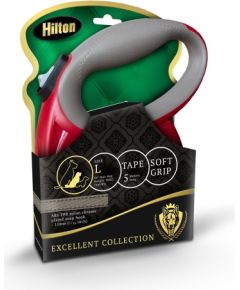 HILTON SMART DOG TAPE L BORDOWO-SZARA SMYCZ AUTOMATYCZNA 5M DLA PSA DO 30KG Citas preces