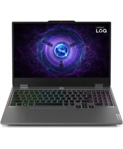Lenovo LOQ 15IAX9 i5-12600HX 15.6" FHD IPS 300 nits 144Hz AG 16GB DDR5 4800 512GB SSD GeForce RTX 4050 6GB LAN 720p webcam 60Wh Win11 Luna Grey Portatīvie datori