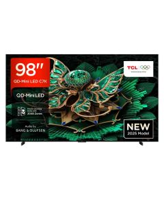 TV TCL 98C7K  98 Inch Smart TV 4K QD-Mini LED Colorful Quantum Crystal HDR 3000nits Gaming Google TV, 144Hz Native Refresh Rate, Audio by Bang & Olufsen, Dolby Atmos, Game Master (2025 Model) Televizori