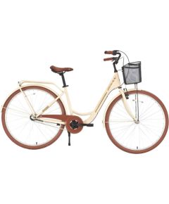 Pilsētas velosipēds Bisan SORRENTO Cream/Gold (Rata izmērs: 28 Rāmja izmērs: 17) Городские велосипеды