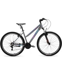 Kalnu velosipēds Bisan ATHENA V Metallic Grey/Blue/Purple (Rata izmērs: 27,5 Rāmja izmērs: 17) Горные велосипеды (MTB)
