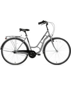 Pilsētas velosipēds Bisan Ambiance Grey/Black (Rata izmērs: 28 Rāmja izmērs: 20) Городские велосипеды
