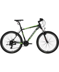 Kalnu velosipēds Bisan MTX7050 VB Matt Black/Green (Rata izmērs: 27.5 Rāmja izmērs: 19) Горные велосипеды (MTB)