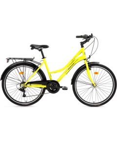 Pilsētas velosipēds Bisan Smile Yellow/Black (Rata izmērs: 26 Rāmja izmērs: 17) Городские велосипеды