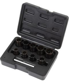 Welzh Werkzeug Aprautu skrūvju galvu izskrūvēšanas komplekts 3/8" 10-19mm, 9gab., Welzh Спец. инструменты