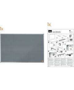 Nobo Tab i filc Essence 1500x1000 szary Белые доски