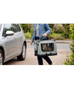 Rebel Transporter, składana torba transportowa, rozmiar M 60x42x42 cm , szara, REBEL ANIMALS Suņu un kaķu transport somas