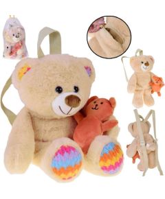 Jokomisiada Uroczy Plecak MIŚ pluszowy plecak z regulowanymi szelkami ZA5683 EDUKAMP Mīkstās rotaļlietas