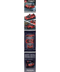 Ramiz Zestaw Klocków Auto Sportowe Pomarańczowe 1372el. EDUKAMP Mašīnas un piederumi