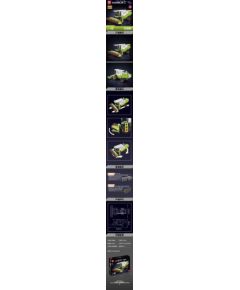 Ramiz Zestaw Klocków Kombajn 1347el. Mašīnas un piederumi