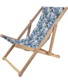 Enero LEŻAK DREWNIANY CLASSIC BLUE FLOWERS Шезлонги и пляжные стулья