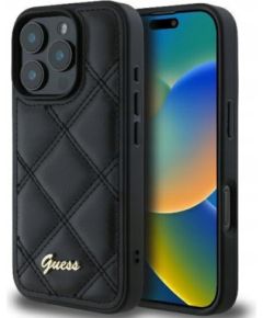 Guess Quilted Metal Logo Case Защитный Чехол для Apple iPhone 16 Pro Max Чехлы - альтернативные