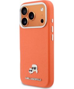 Karl Lagerfeld PU Karl and Choupette Heads Pins MagSafe Case Чехол для Apple iPhone 17 Pro Чехлы - альтернативные