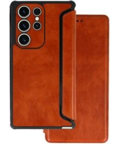 iLike Samsung  GALAXY A14 5G RAZOR LEATHER BOOK HOLSTER Brown Neoriģinālie Maciņi