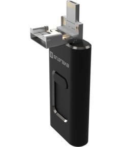 Evelatus   USB Flash 4in1 64GB EFD03 (USB,Micro,Type C and iPhone) Black USB карты памяти (Flash)