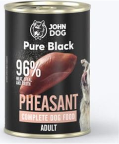 JOHN DOG Pure Black Pheasant - wet dog food - 400g Suņu barība