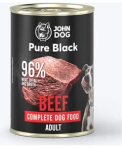 JOHN DOG Pure Black Beef - wet dog food - 400g Suņu barība